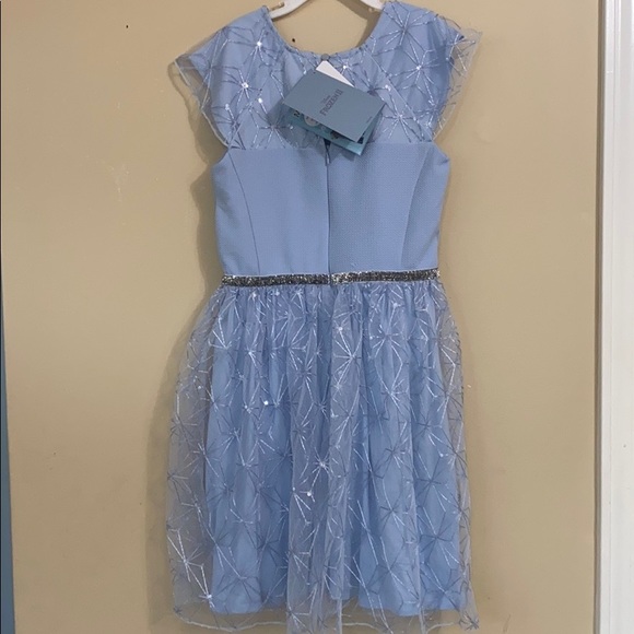 ♦️ NWT D-Signed Frozen 2 Floral Lace Skater Dress L - Picture 4 of 8